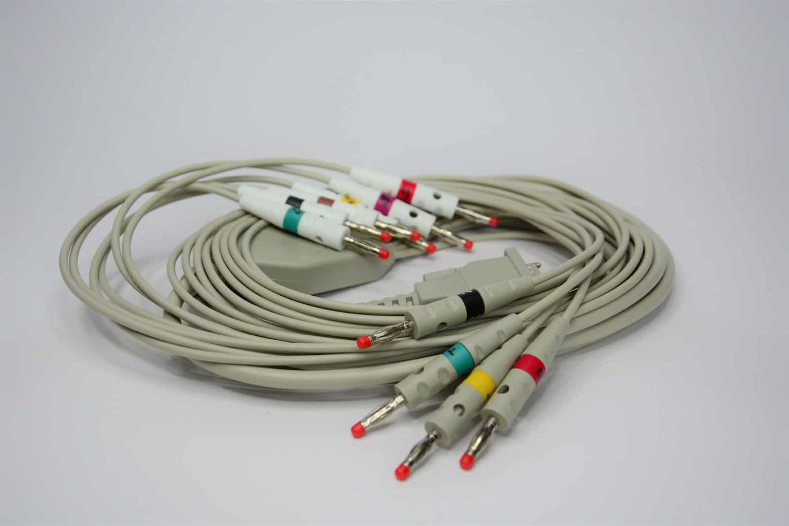 10-wire patient cable IEC 2m,banana plug type for AT-1, AT-101, AT-2 ...